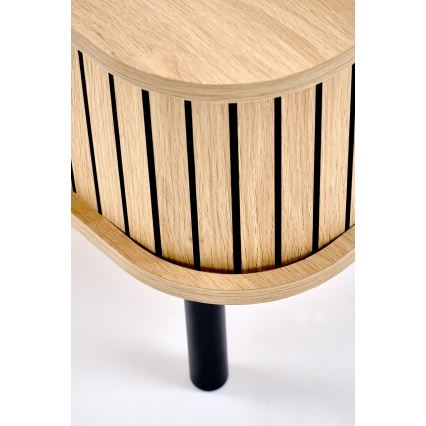Couchtisch CASA 90 x 50 cm, braun/schwarz