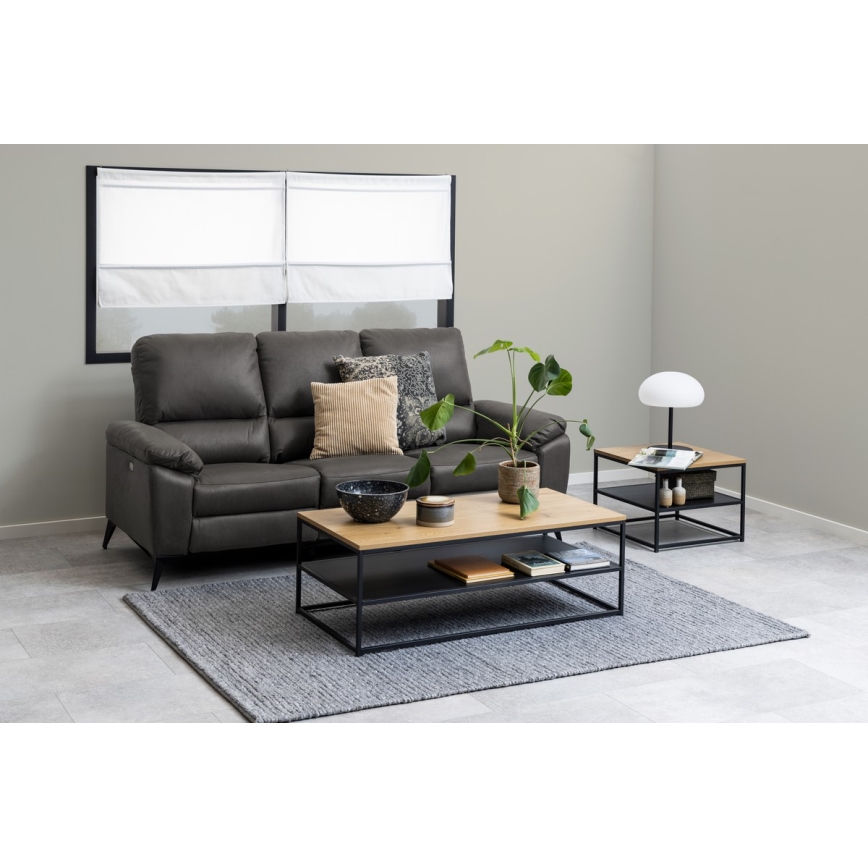 Couchtisch CORA Eiche/Schwarz