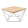 Couchtisch CURVED 60x60 cm weiß/beige