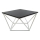 Couchtisch CURVED 60x60 cm weiß/schwarz