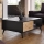 Couchtisch DIAMOND 40x104 cm schwarz / Eiche Evoke