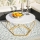 Couchtisch DIAMOND 40x70 cm gold/weiß
