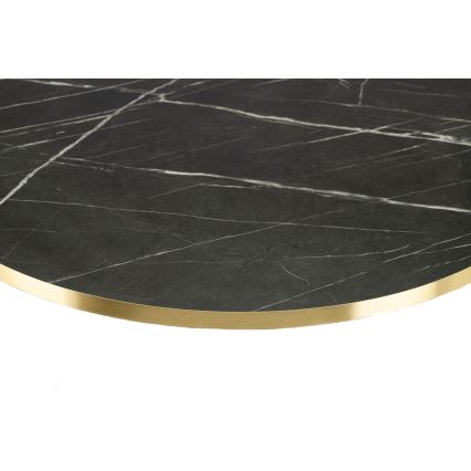 Couchtisch DIAMOND 40x70 cm golden/schwarz/weiß