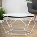 Couchtisch DIAMOND 40x70 cm schwarz/weiß