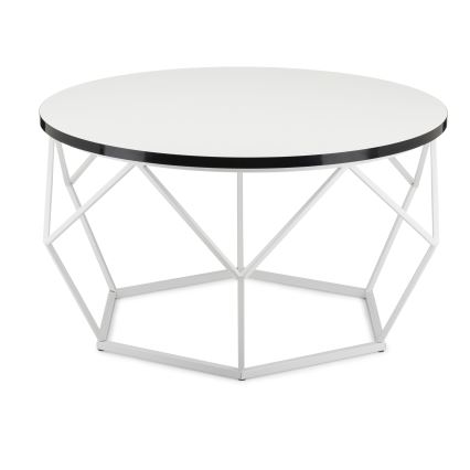 Couchtisch DIAMOND 40x70 cm schwarz/weiß