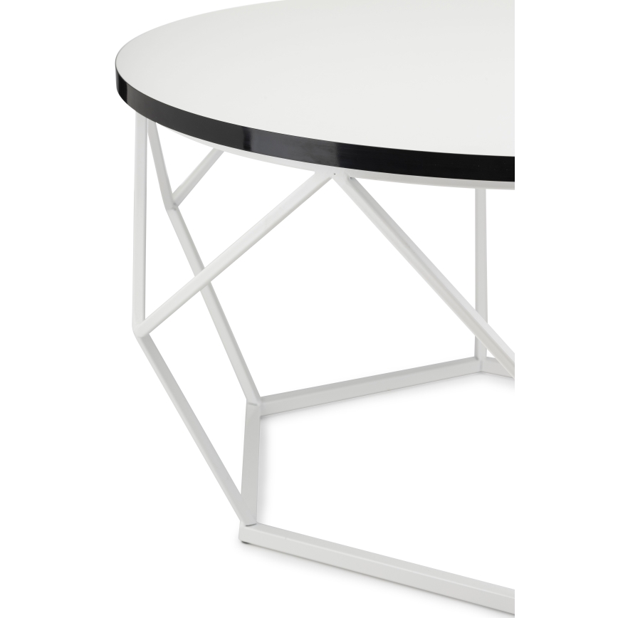 Couchtisch DIAMOND 40x70 cm schwarz/weiß