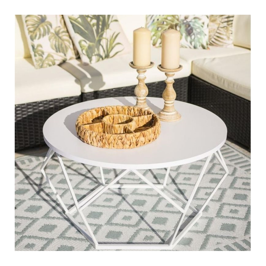 Couchtisch DIAMOND 40x70 cm weiß