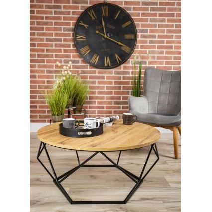 Couchtisch DIAMOND 40x90 cm schwarz/braun