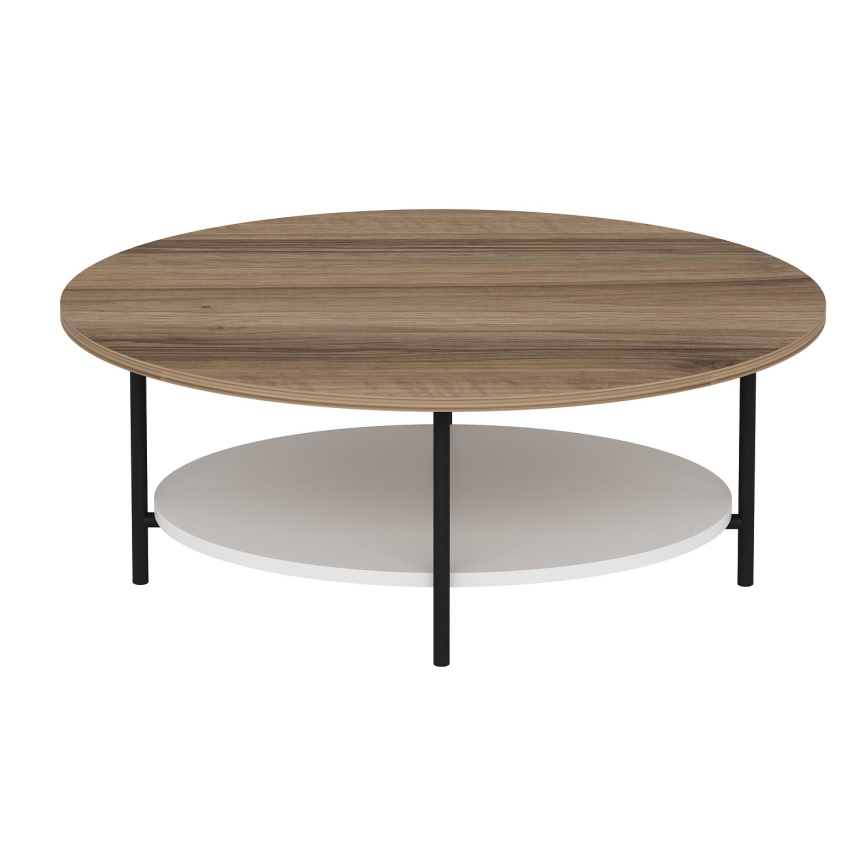 Couchtisch ELIS 36x90 cm Eiche/weiß