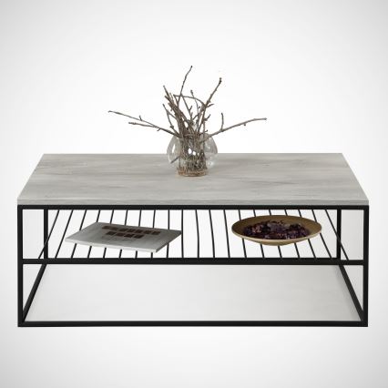 Couchtisch ETNA 43x95 cm grau