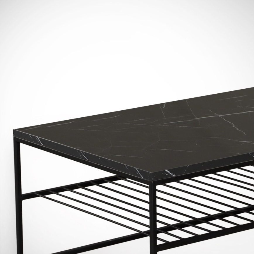 Couchtisch ETNA 43x95 cm schwarz