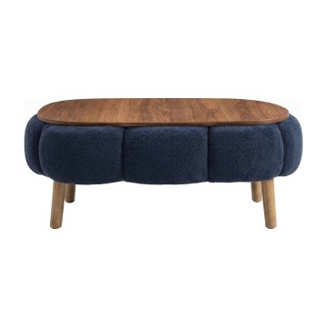 Couchtisch FELPO 68x98 cm blau/nussbaum