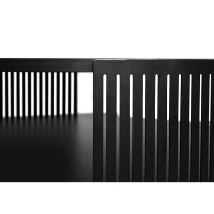 Couchtisch FIKOLI 40x75 cm schwarz/golden Eiche