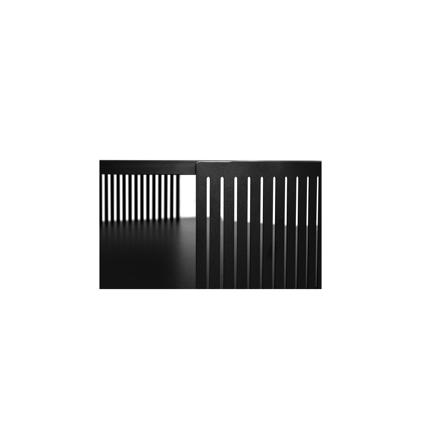 Couchtisch FIKOLI 40x75 cm schwarz/golden Eiche