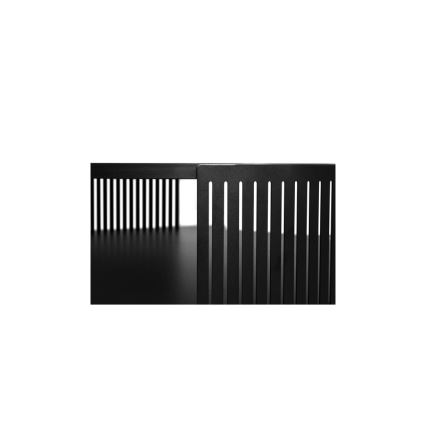 Couchtisch FIKOLI 40x75 cm schwarz/weiß