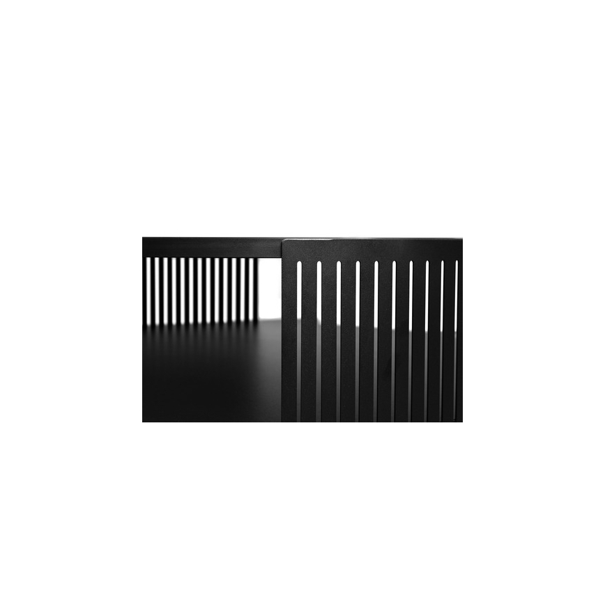 Couchtisch FIKOLI 40x75 cm schwarz/weiß
