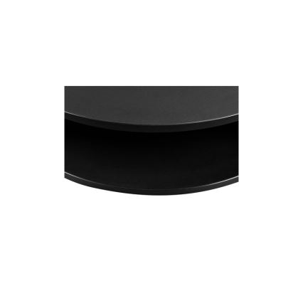 Couchtisch FIKOLI 40x75 cm schwarz/weiß