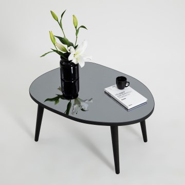 Couchtisch GUSTO 38x75 cm schwarz