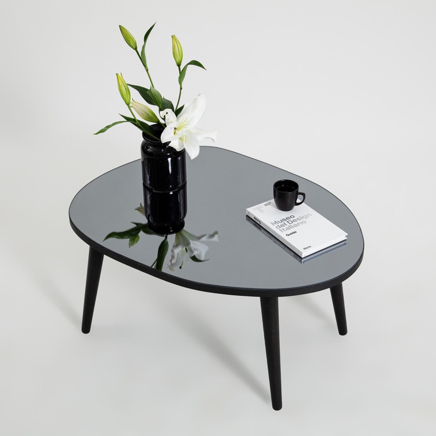 Couchtisch GUSTO 38x75 cm schwarz