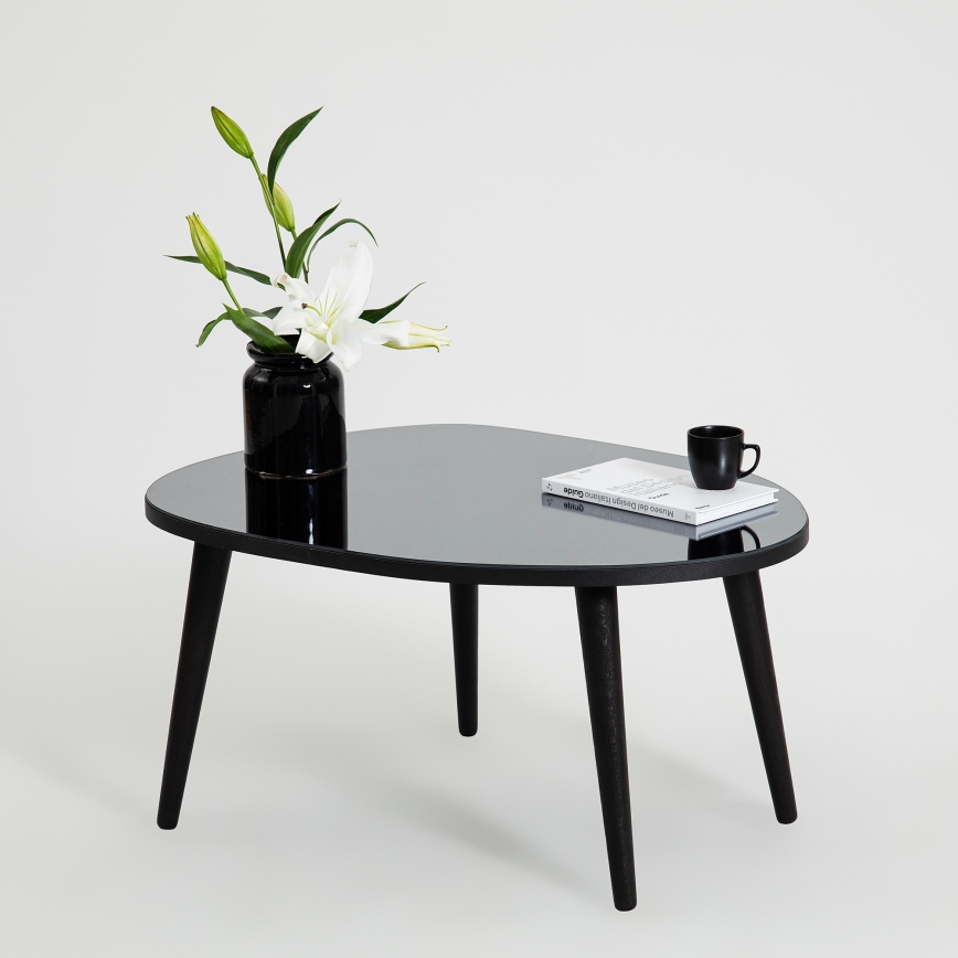 Couchtisch GUSTO 38x75 cm schwarz