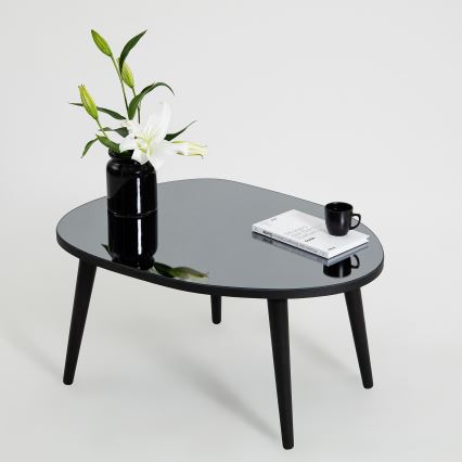 Couchtisch GUSTO 38x75 cm schwarz