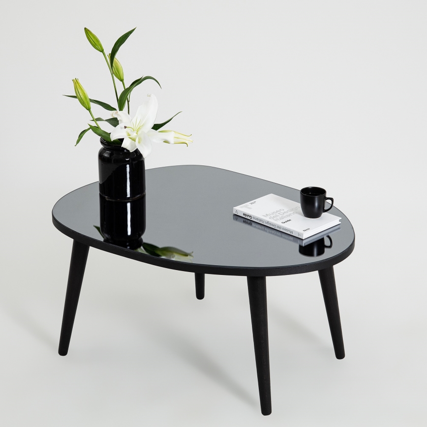 Couchtisch GUSTO 38x75 cm schwarz
