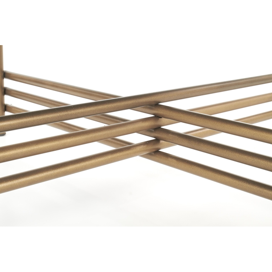 Couchtisch ISMENA 41x80 cm golden/schwarz