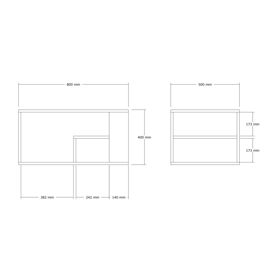 Couchtisch JELIO Marmor-Dekor Beige