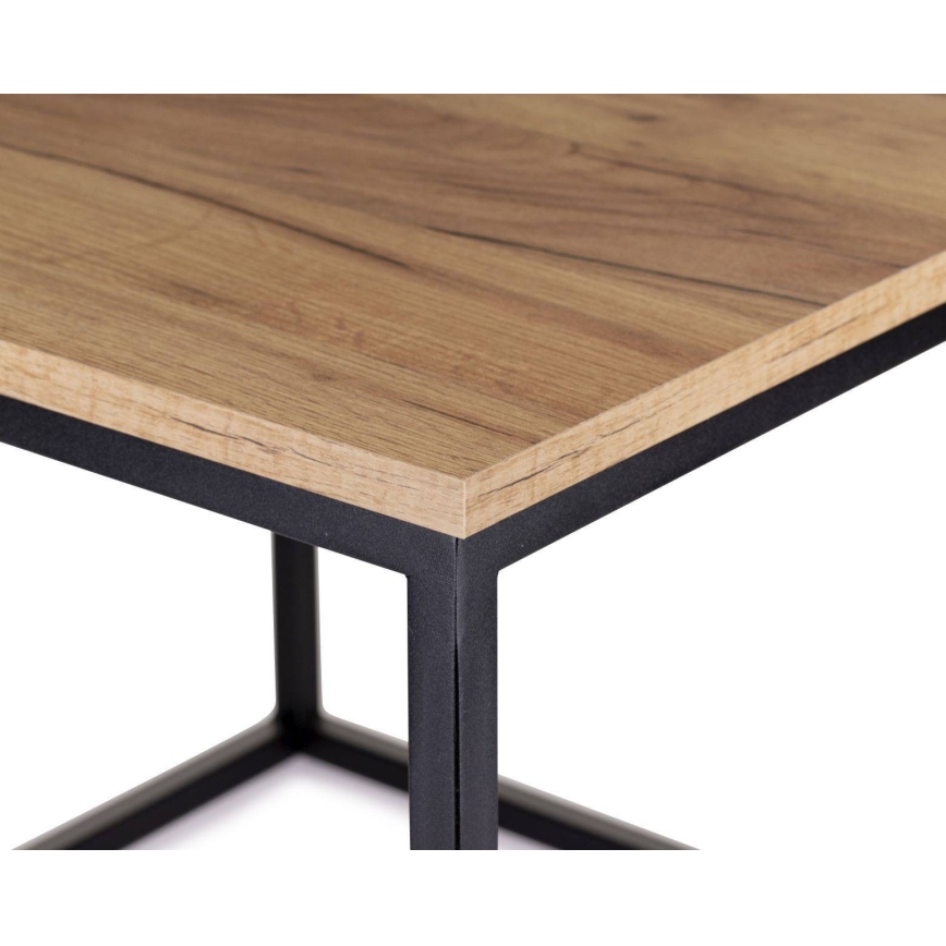 Couchtisch KVADRATO 50x61 cm schwarz