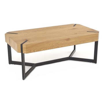 Couchtisch LAVIDA 43x110 cm golden Eiche/schwarz