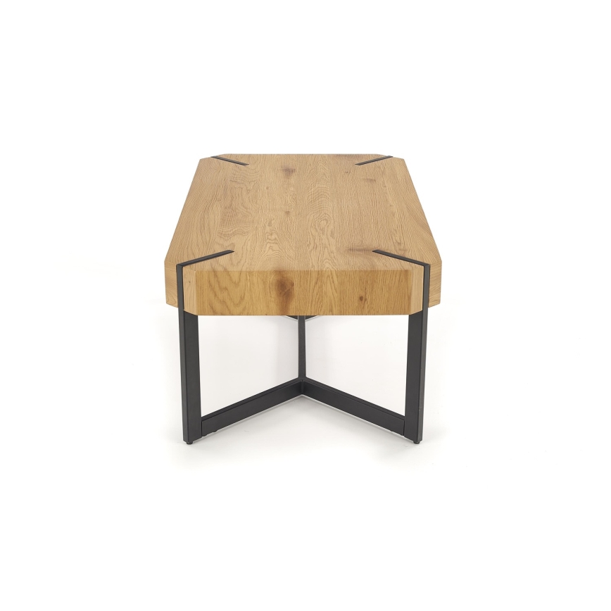 Couchtisch LAVIDA 43x110 cm golden Eiche/schwarz