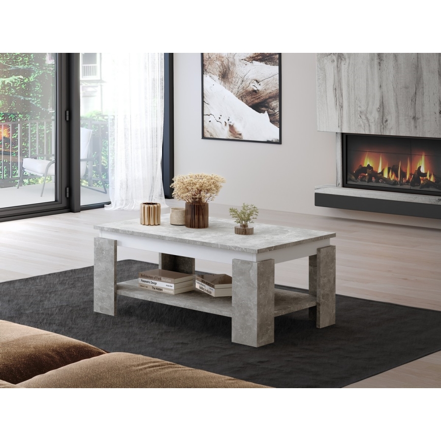 Couchtisch LUNO grau Beton/Anthrazit