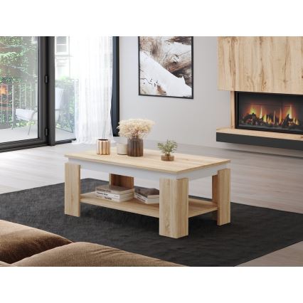 Couchtisch LUNO Sonoma-Eiche/Weiß