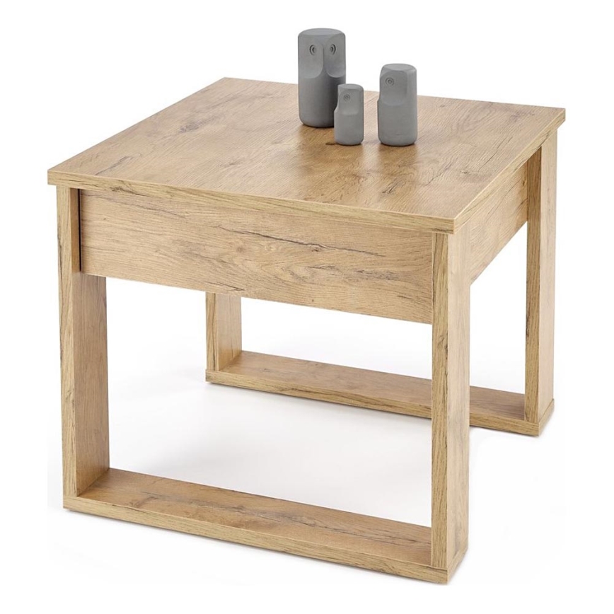Couchtisch mit Schublade NEA 52x60 cm Eiche Wotan