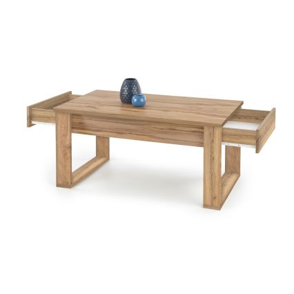 Couchtisch mit Schubladen NEA 52x110 cm braun / Eiche Wotan