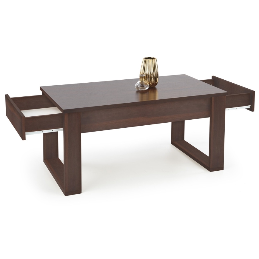 Couchtisch mit Schubladen NEA 52x110 cm braun
