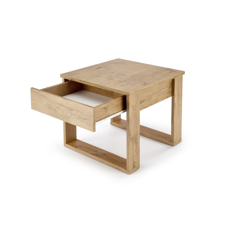 Couchtisch mit Schublade NEA 52x60 cm Eiche Wotan