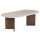 Couchtisch NEL 119x60 cm beige/Nussbaum