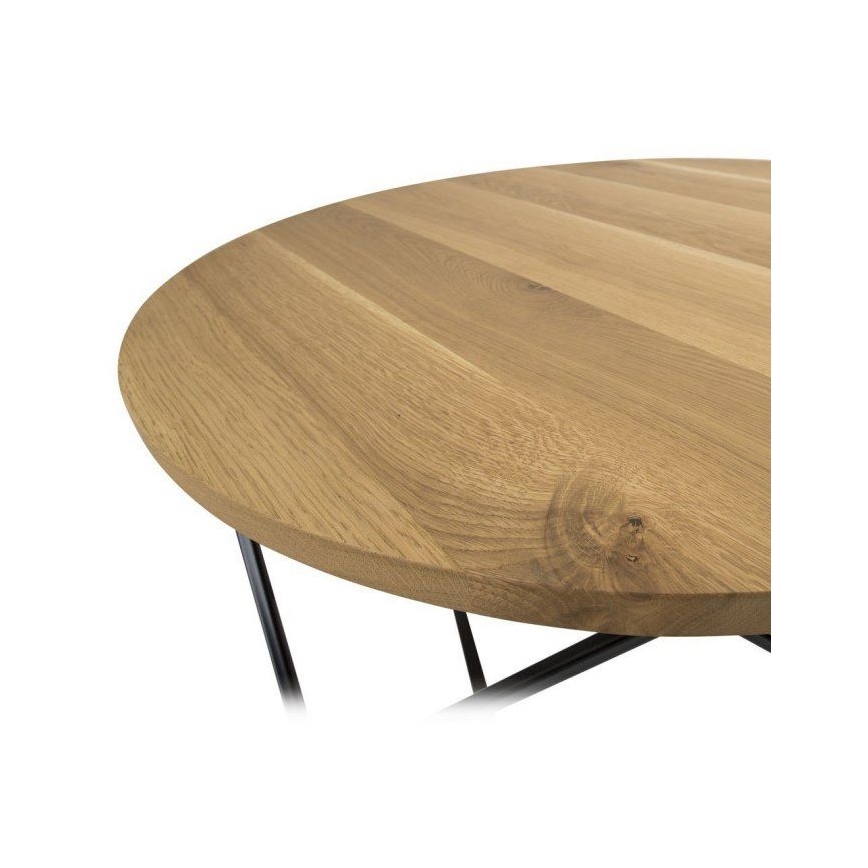 Couchtisch OAKLOFT 41,5x90 cm schwarz/Eiche