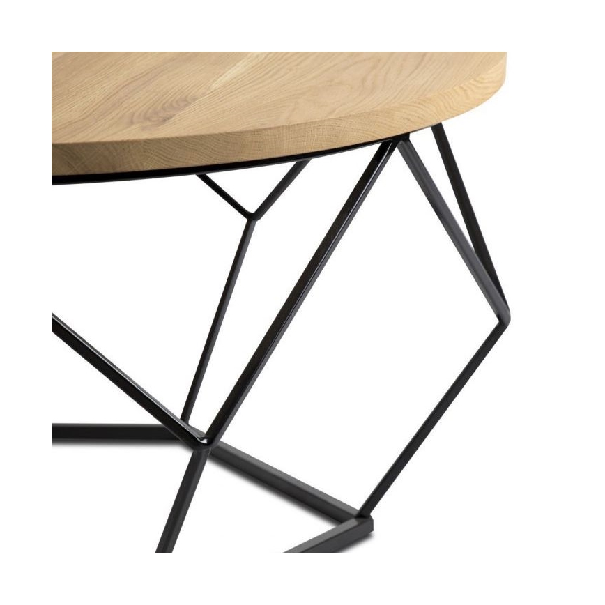 Couchtisch OAKLOFT 41,5x90 cm schwarz/Eiche