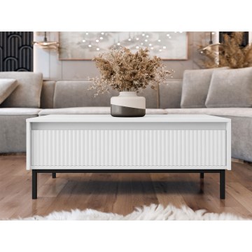 Couchtisch OZMI 40x100 cm weiß