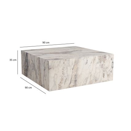 Couchtisch PRIZMA 35x90 cm Marmordekor