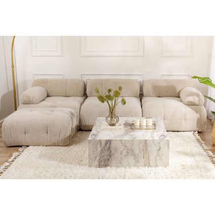 Couchtisch PRIZMA 35x90 cm mit Marmordekor