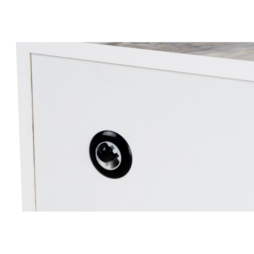 Couchtisch PRIZMA 35x90 cm mit Marmordekor