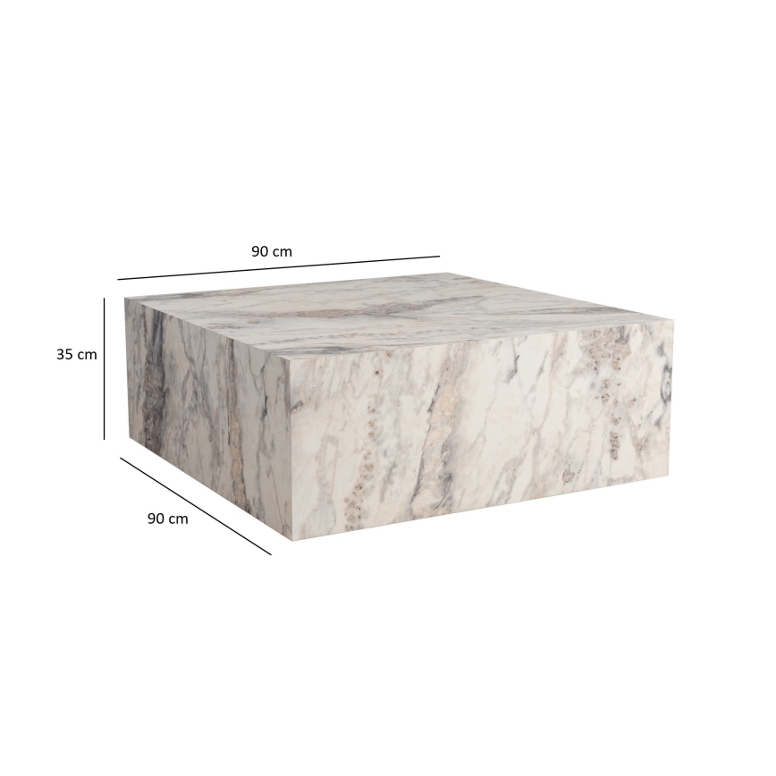 Couchtisch PRIZMA 90x90 cm Marmor
