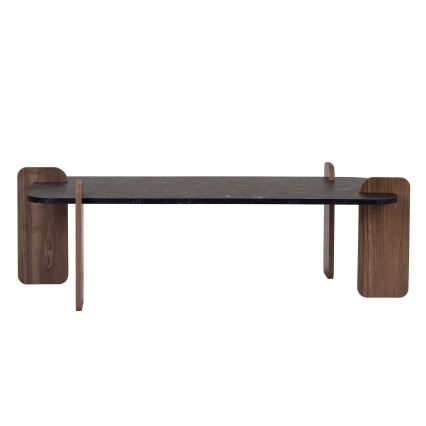 Couchtisch PURO 120 x 60 cm Nussbaum/Schwarz