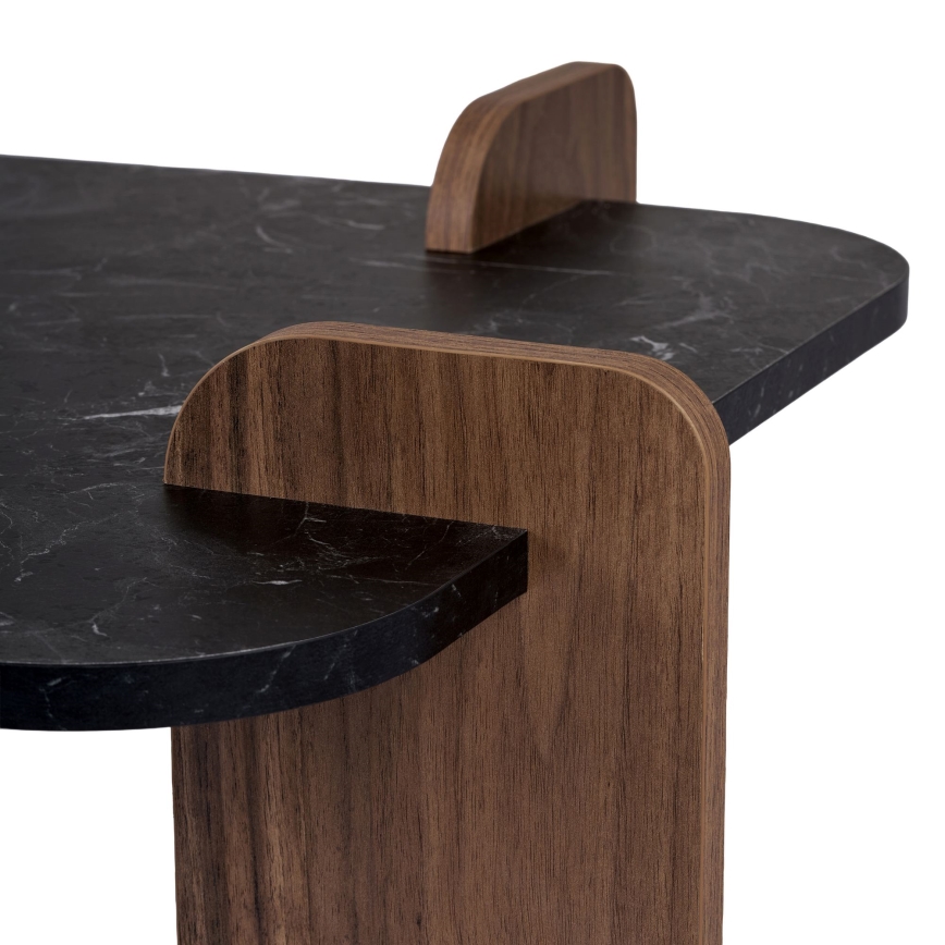 Couchtisch PURO 120 x 60 cm Nussbaum/Schwarz