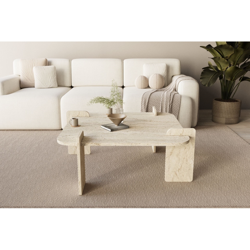 Couchtisch PURO 90x90 cm Beige