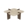 Couchtisch PURO 90x90 cm Beige/Nussbaum