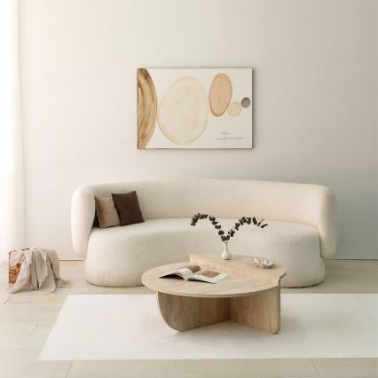 Couchtisch REST, Marmor-Dekor, Beige